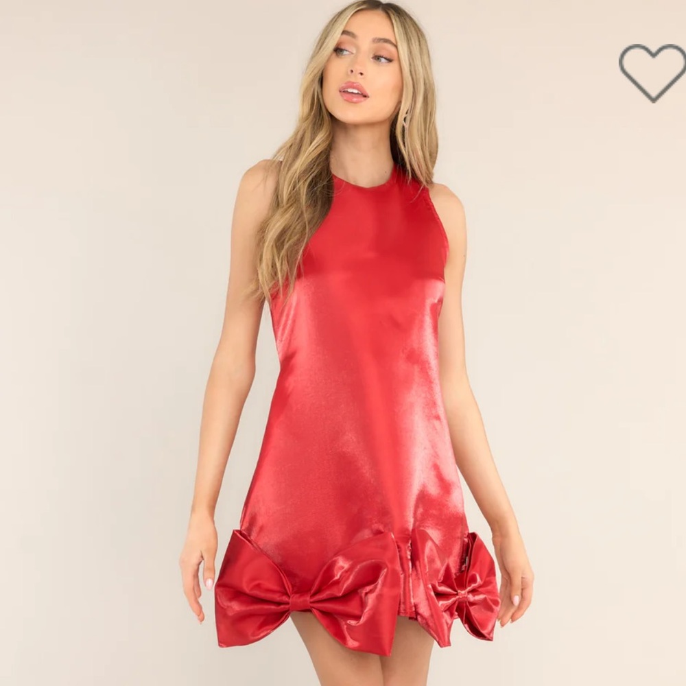 Red Dress Boutique YOUR EYES ON MINE RED MINI DRESS